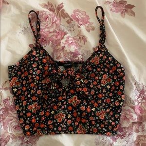 Floral crop top